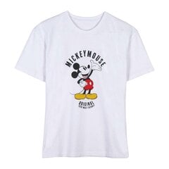 Футболка с коротким рукавом женская Mickey Mouse Белый цена и информация | Женские футболки | 220.lv