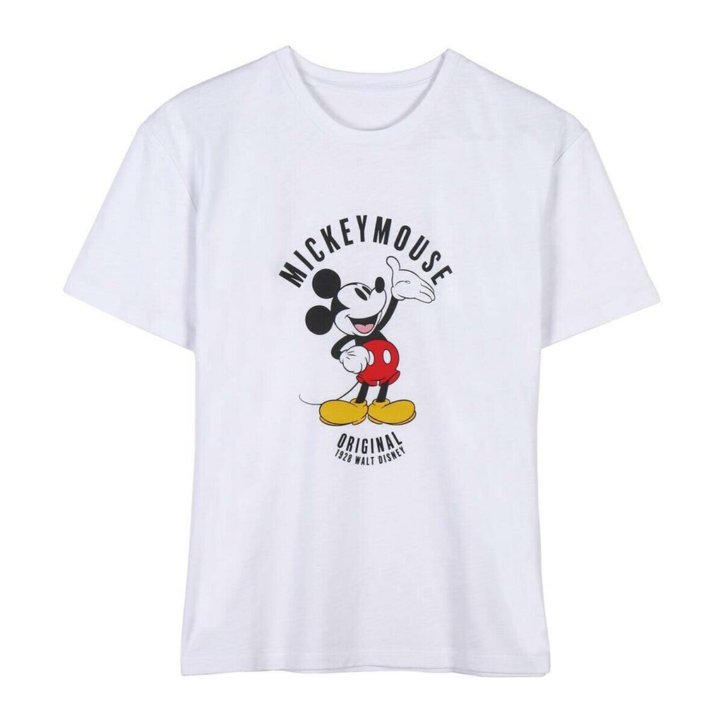 Sieviešu Krekls ar Īsām Piedurknēm Mickey Mouse Balts цена и информация | T-krekli sievietēm | 220.lv