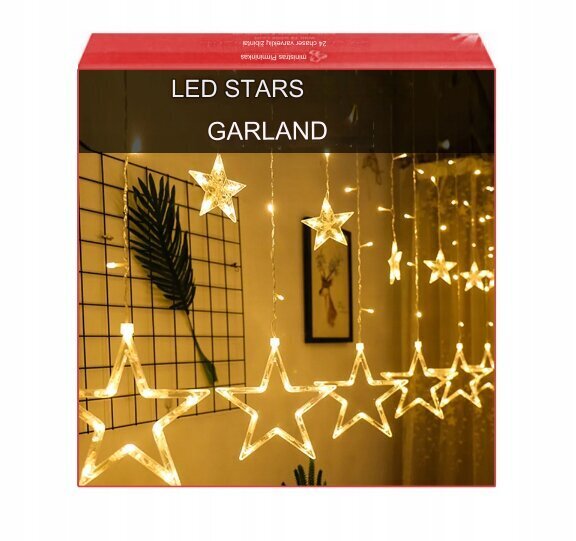 Lampiņu virtene 12 LED, 3.25m цена и информация | Ziemassvētku lampiņas, LED virtenes | 220.lv