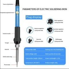 Lodēšanas komplekts 60 W, 19 vienības цена и информация | Сварочные аппараты, паяльники | 220.lv