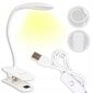 USB LED lasīšanas gaisma ar klipsi 5000K cena un informācija | Lukturi | 220.lv