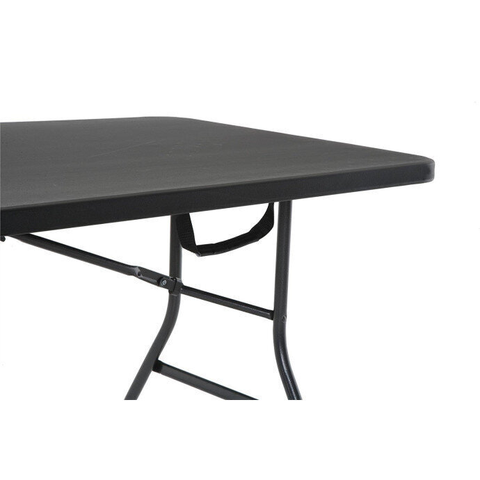 Saliekams galds 240 cm, melns cena un informācija | Dārza galdi | 220.lv