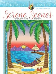 Creative Haven Serene Scenes Coloring Book цена и информация | Книги о питании и здоровом образе жизни | 220.lv