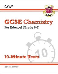 GCSE Chemistry: Edexcel 10-Minute Tests (includes answers) cena un informācija | Grāmatas pusaudžiem un jauniešiem | 220.lv