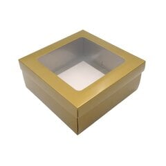 Dāvanu kastīte ar lodziņu, 1 gab. cena un informācija | Dāvanu saiņošanas materiāli | 220.lv