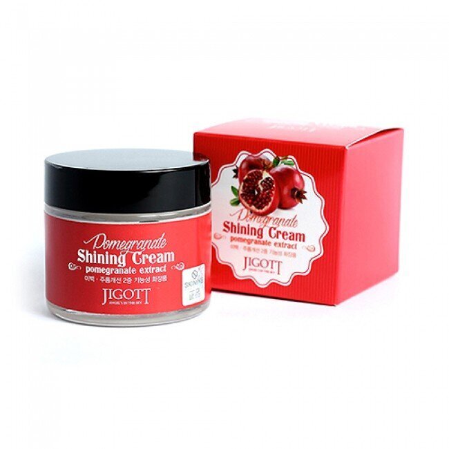 Sejas krēms ar granātābolu ekstraktu Jigott Pomegranate Shining Cream, 70 ml cena un informācija | Sejas krēmi | 220.lv