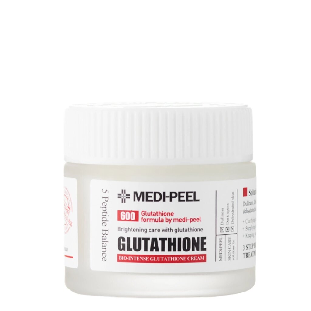 Izgaismojošs krēms ar glutationu Medi-Peel Bio Intense Glutatione White Cream, 50 ml cena un informācija | Sejas krēmi | 220.lv