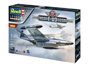 Lidmašīna Revell Northrop F-89 Scorpion 75th Anniversary dāvanu komplekts, 1/48, 05650 cena un informācija | Konstruktori | 220.lv