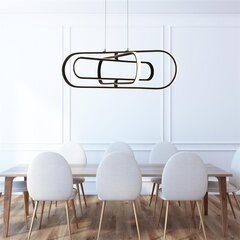 Подвесной светильник Searchlight Clip Flush LED 61775BK цена и информация | Люстры | 220.lv