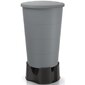 Lietus ūdens tvertne Smooth, 160 l, pelēka cena un informācija | Komposta kastes un āra konteineri | 220.lv