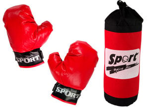 Bērnu boksa komplekts Boxing Set Lean Toys, sarkans cena un informācija | Rotaļlietas zēniem | 220.lv