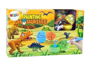 Radošs komplekts Painting Dinosaurs Egg Lean Toys cena un informācija | Rotaļlietas zēniem | 220.lv