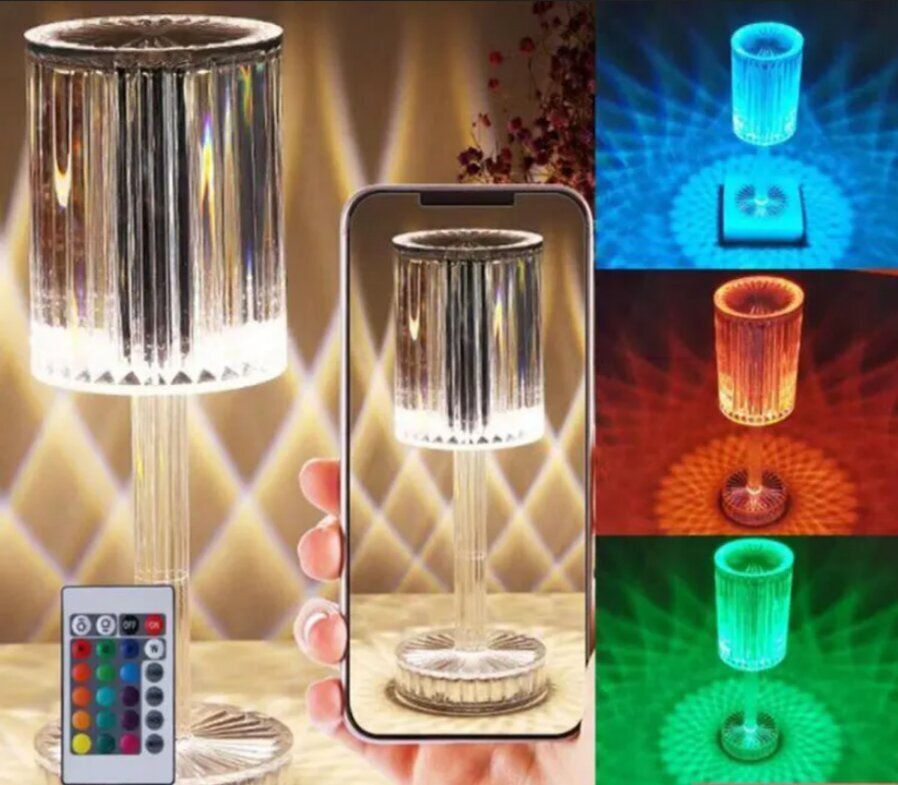 LED naktslampa Crystal cena un informācija | Svētku dekorācijas | 220.lv