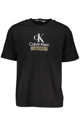 Calvin Klein T-krekls vīriešiem J30J323759, melns cena un informācija | Vīriešu T-krekli | 220.lv