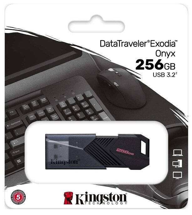 Kingston DataTraveler Exodia Onyx 3.2 Gen 1 цена и информация | USB Atmiņas kartes | 220.lv