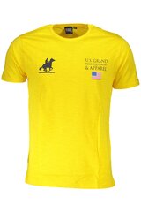 Vīriešu T-krekls ASV Grand Polo Ust-713, dzeltens cena un informācija | Vīriešu T-krekli | 220.lv