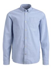 JACK & JONES рубашка для мальчиков 12183229*01, голубой 5714926452458 цена и информация | Рубашки для мальчиков | 220.lv