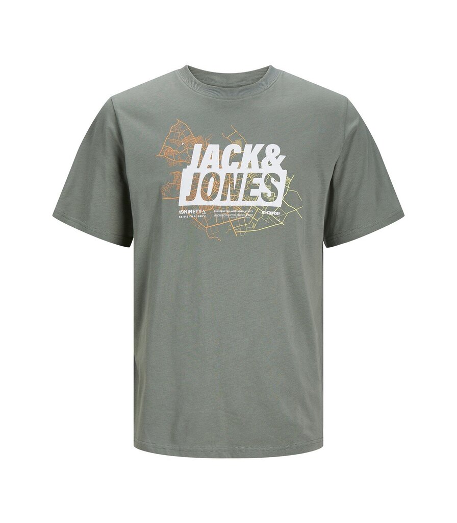 T-krekls vīriešiem Jack & Jones, pelēks цена и информация | Vīriešu T-krekli | 220.lv