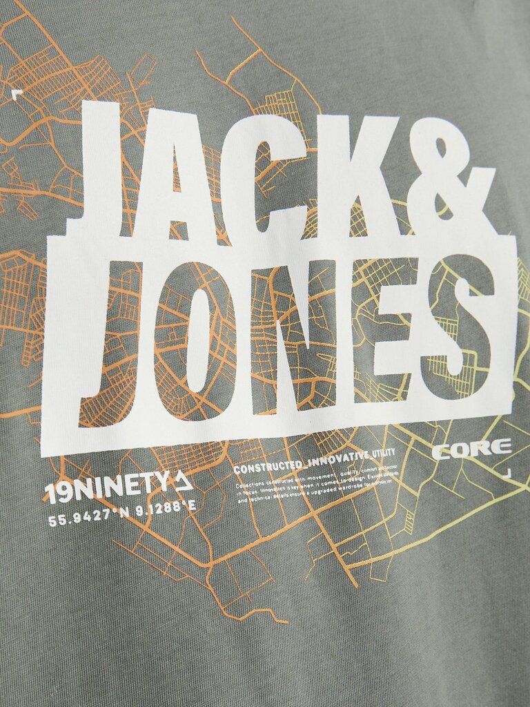 T-krekls vīriešiem Jack & Jones, pelēks цена и информация | Vīriešu T-krekli | 220.lv