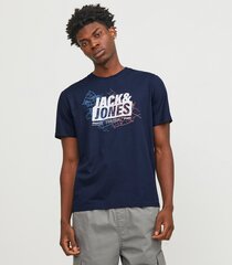 Jack & Jones мужская футболка 12252376*03, тёмно-синий 5715513083611 цена и информация | Мужские футболки | 220.lv