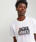 T-krekls vīriešiem Jack & Jones, balts цена и информация | Vīriešu T-krekli | 220.lv