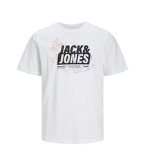 Jack & Jones мужская футболка 12252376*04, белый 5715513092132 цена и информация | Мужские футболки | 220.lv