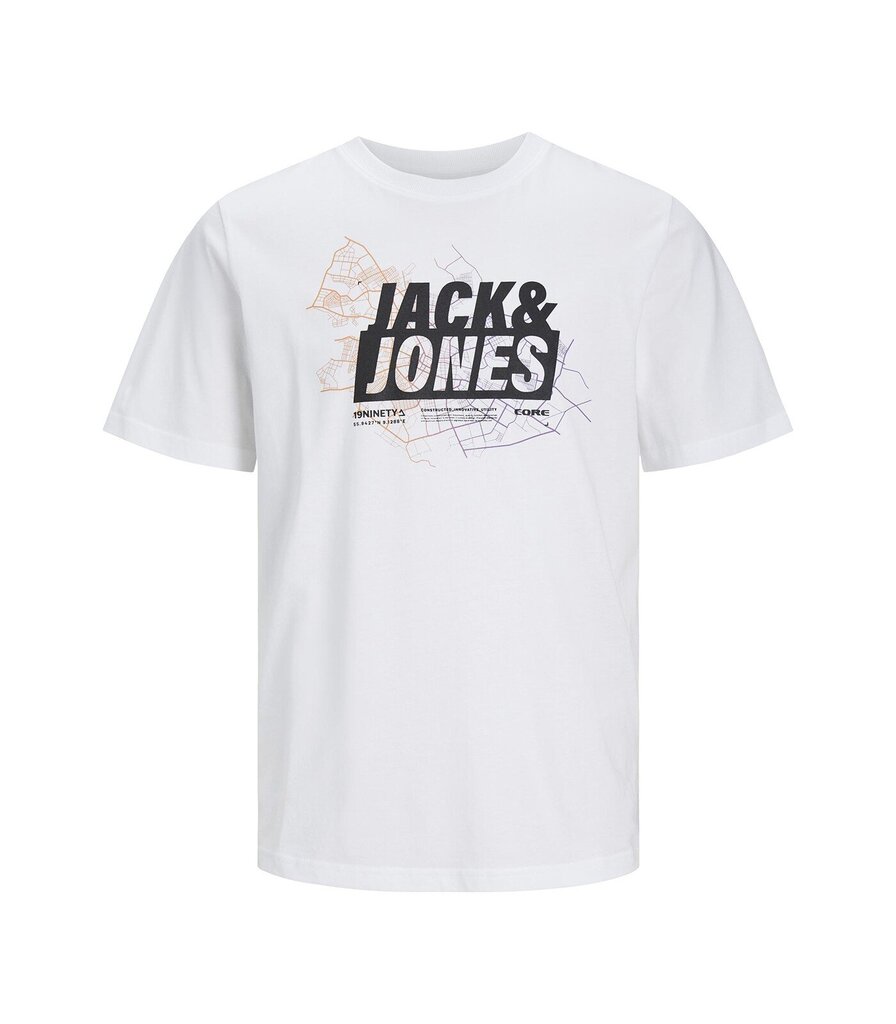 T-krekls vīriešiem Jack & Jones, balts цена и информация | Vīriešu T-krekli | 220.lv