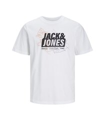 Jack & Jones Детская футболка 12254186*03, белый 5715514944584 цена и информация | Рубашки для мальчиков | 220.lv