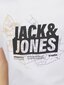 T-krekls zēniem Jack & Jones, balts cena un informācija | Zēnu krekli | 220.lv