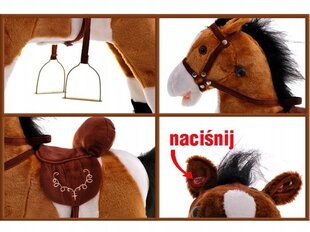 Лошадка-качалка RSKY, коричневая цена и информация | Игрушки для малышей | 220.lv