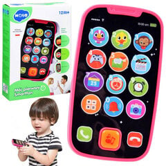 Bērnu interaktīvais telefons Hola, rozā cena un informācija | Rotaļlietas zīdaiņiem | 220.lv