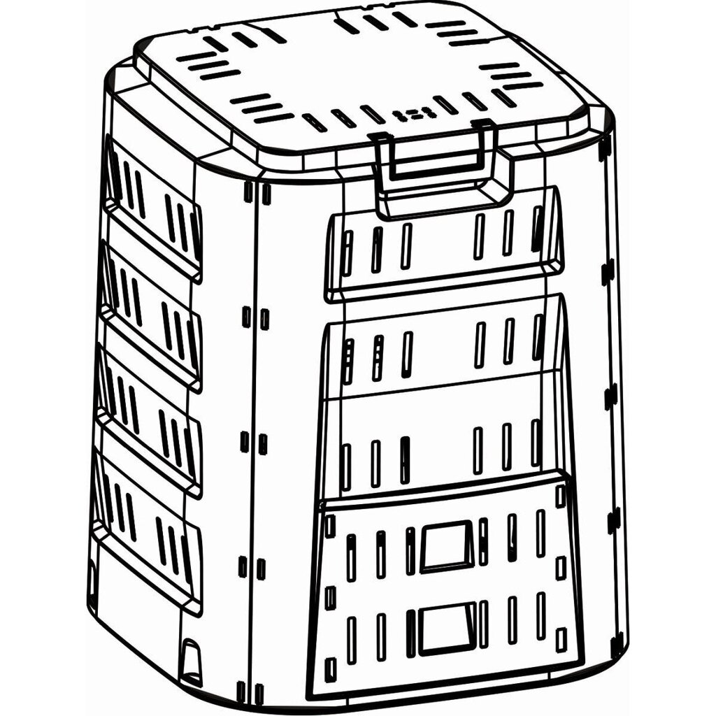 Komposta tvertne Compogreen, 220L cena un informācija | Komposta kastes un āra konteineri | 220.lv