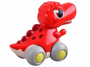 Dinozaurs T-Rex ar riteņiem Hola, sarkans cena un informācija | Rotaļlietas zēniem | 220.lv