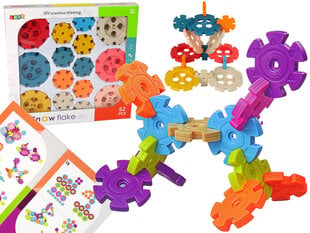 Konstruēšanas klucīši Snowflake Lean Toys, 52 d. cena un informācija | Attīstošās rotaļlietas | 220.lv