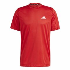 T-krekls Adidas Sarkans cena un informācija | Vīriešu T-krekli | 220.lv