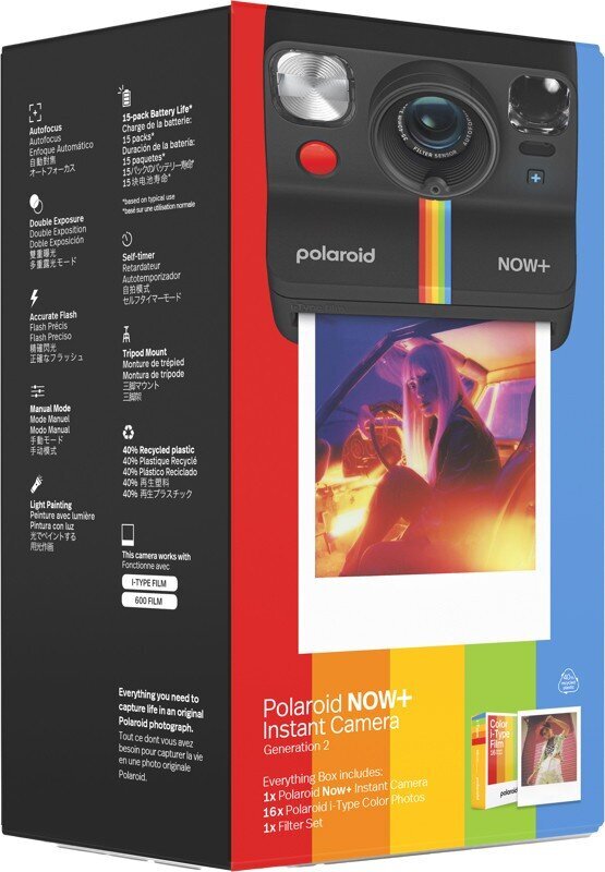 Polaroid Now+ Gen 2 Everything Box, melns cena un informācija | Digitālās fotokameras | 220.lv