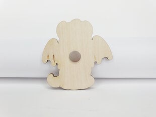 Koka magnēts ar gada simbolu – Pūķis cena un informācija | Ziemassvētku dekorācijas | 220.lv
