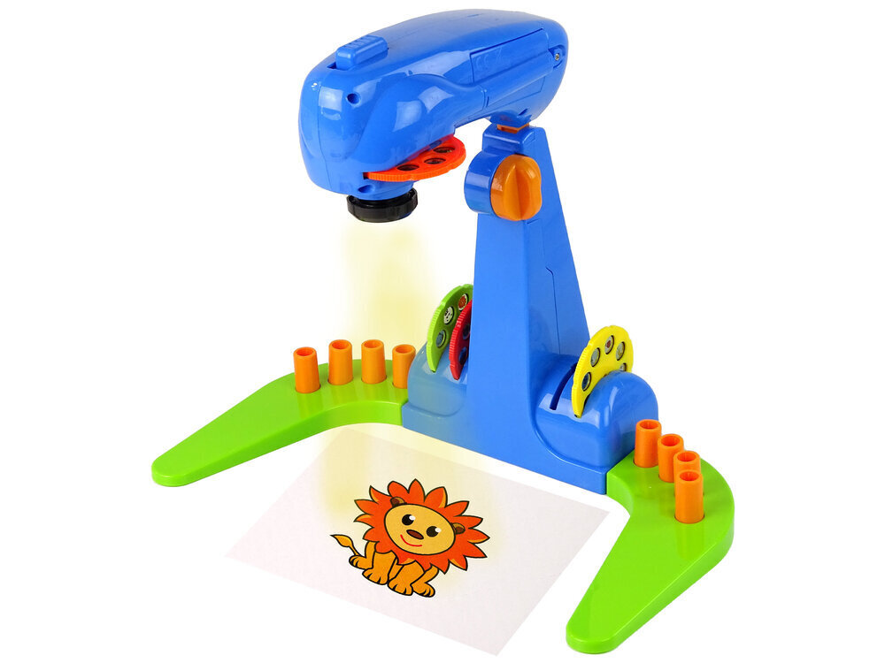 Zīmēšanas projektors ar piederumiem Lean Toys, zila цена и информация | Rotaļlietas zēniem | 220.lv