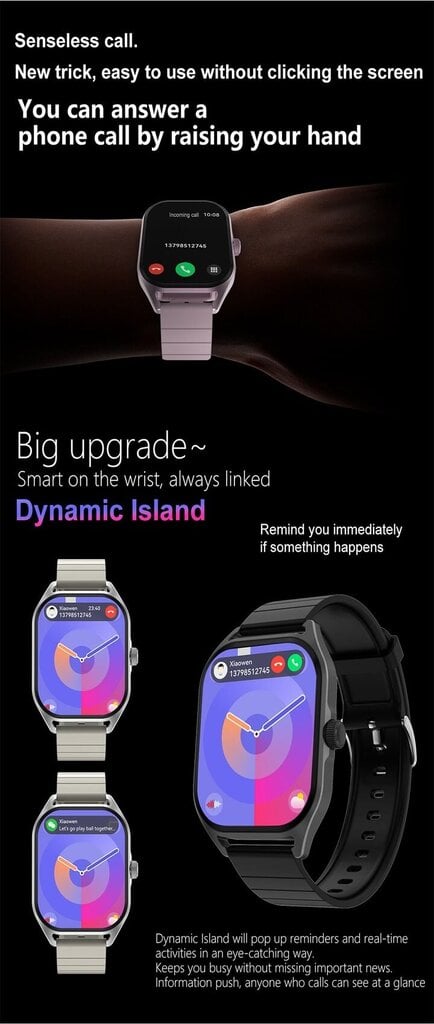 DT NO.1 DT99 Pinkish Purple цена и информация | Viedpulksteņi (smartwatch) | 220.lv