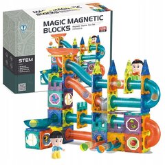 Bērnu burvju magnētiskie bloki Lean Toys, 128d. цена и информация | Конструкторы и кубики | 220.lv