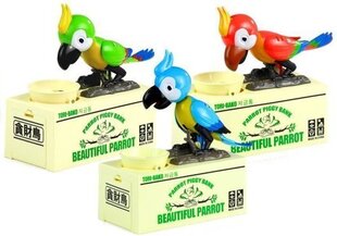 Interaktīva krājkasīte Papagailis Lean Toys, zaļa cena un informācija | Rotaļlietas zēniem | 220.lv