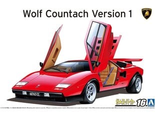 Automašina Aoshima Lamborghini Wolf Countach Version 1, 1/24, 06336 cena un informācija | Konstruktori | 220.lv