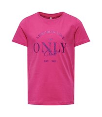 Only T-krekls bērniem 15313857*01, tumši rozā cena un informācija | Krekli, bodiji, blūzes meitenēm | 220.lv
