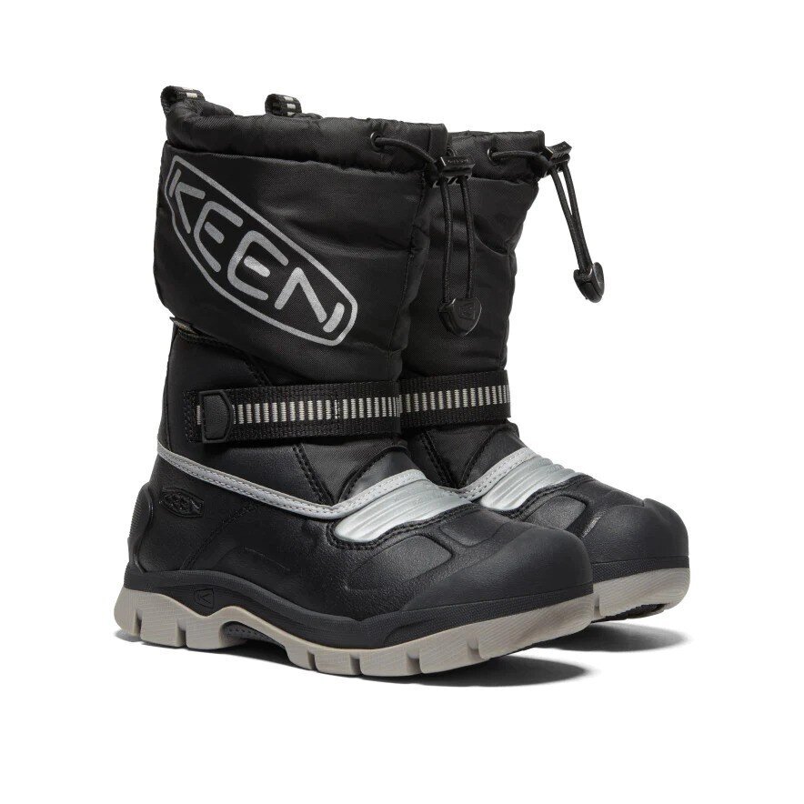 Keen zābaki bērniem Snow Troll 1026753*01, melns/sudrabains цена и информация | Ziemas zābaki bērniem | 220.lv