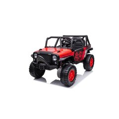 Двухместный электромобиль Jeep QY2188, красный цена и информация | Электромобили для детей | 220.lv