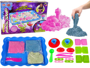 Kinētiskās smiltis ar piederumiem Lean Toys, 750 g cena un informācija | Attīstošās rotaļlietas | 220.lv