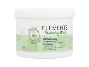 Atjaunojoša matu maska ​​Wella Professionals Elements Renewing Moisturizing Mask, 500 ml cena un informācija | Matu kondicionieri, balzāmi | 220.lv