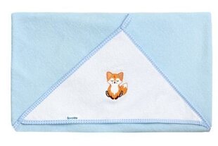 Frotē dvielis Sensillo Fox Blue, 100x100 cm cena un informācija | Mazuļa mazgāšana | 220.lv