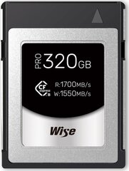 Wise CFexpress Type B PRO 320GB cena un informācija | Atmiņas kartes fotokamerām | 220.lv
