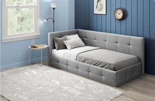 Vienguļamā gulta LADY + Sapnas 2 XL, 90x200cm, pelēka цена и информация | Кровати | 220.lv